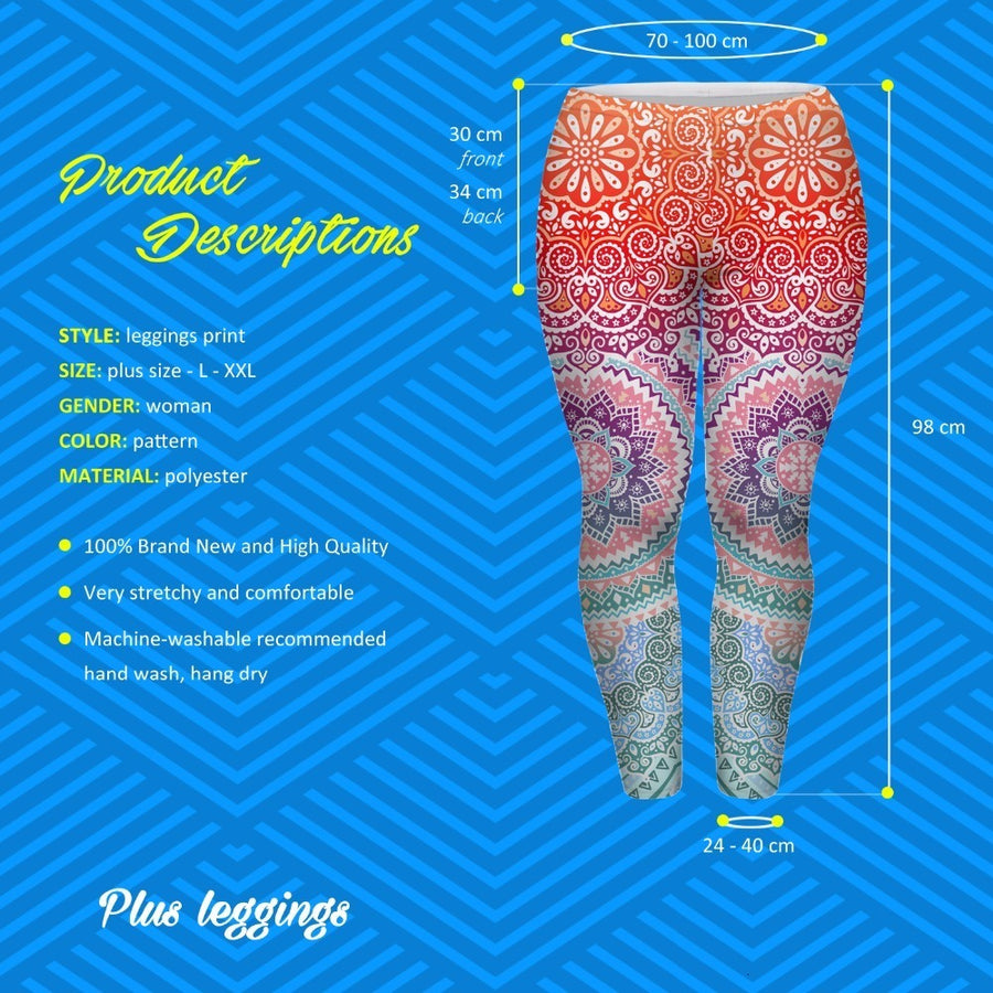 Hippie Chic Leggings - Plus Size