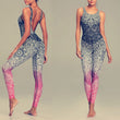 Load image into Gallery viewer, Lotus Print Yoga Set